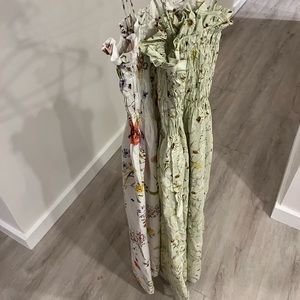 H&M wildflower collection smocked bandeau dresses size XS